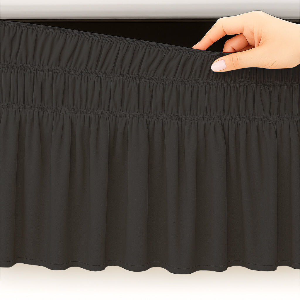 wrap around bed skirt