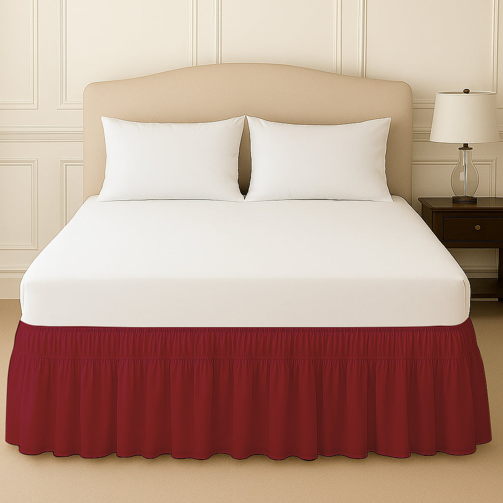 wrap around bed skirt