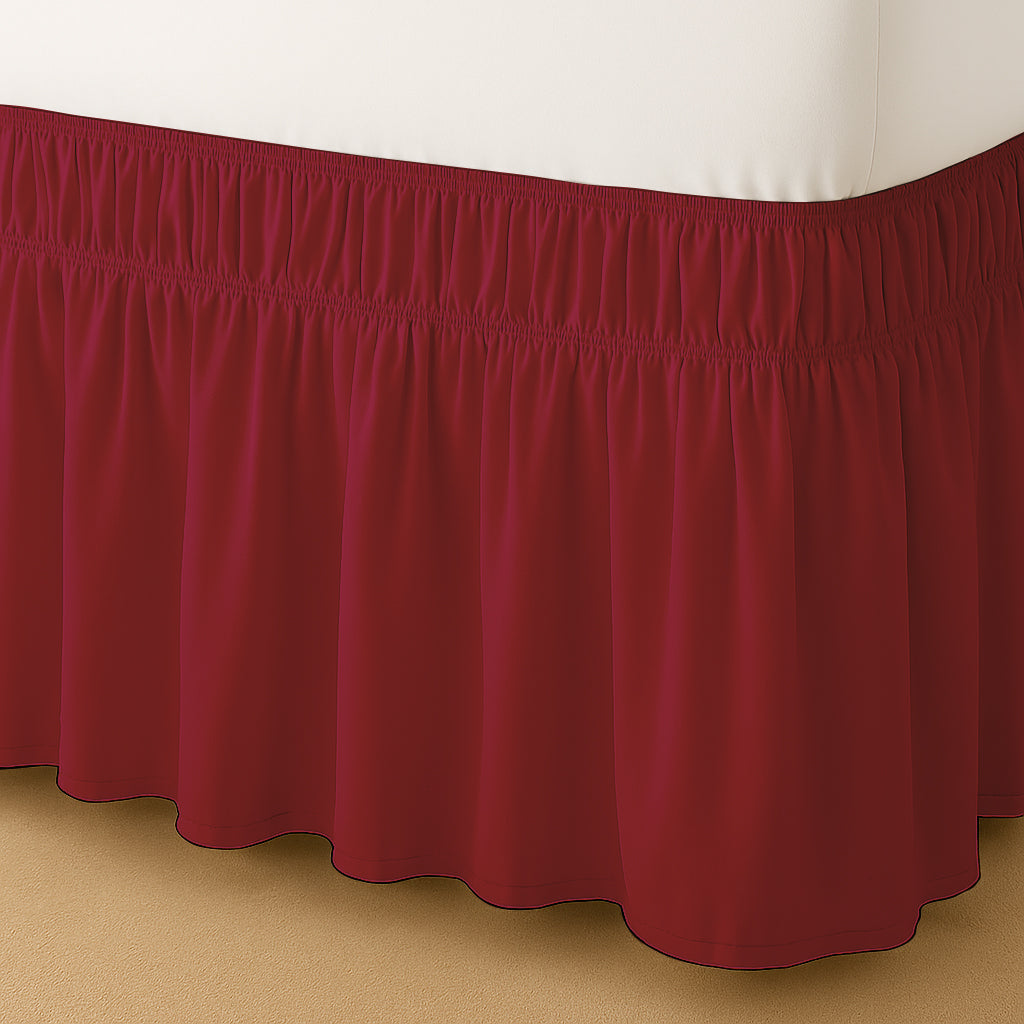 wrap around bed skirt