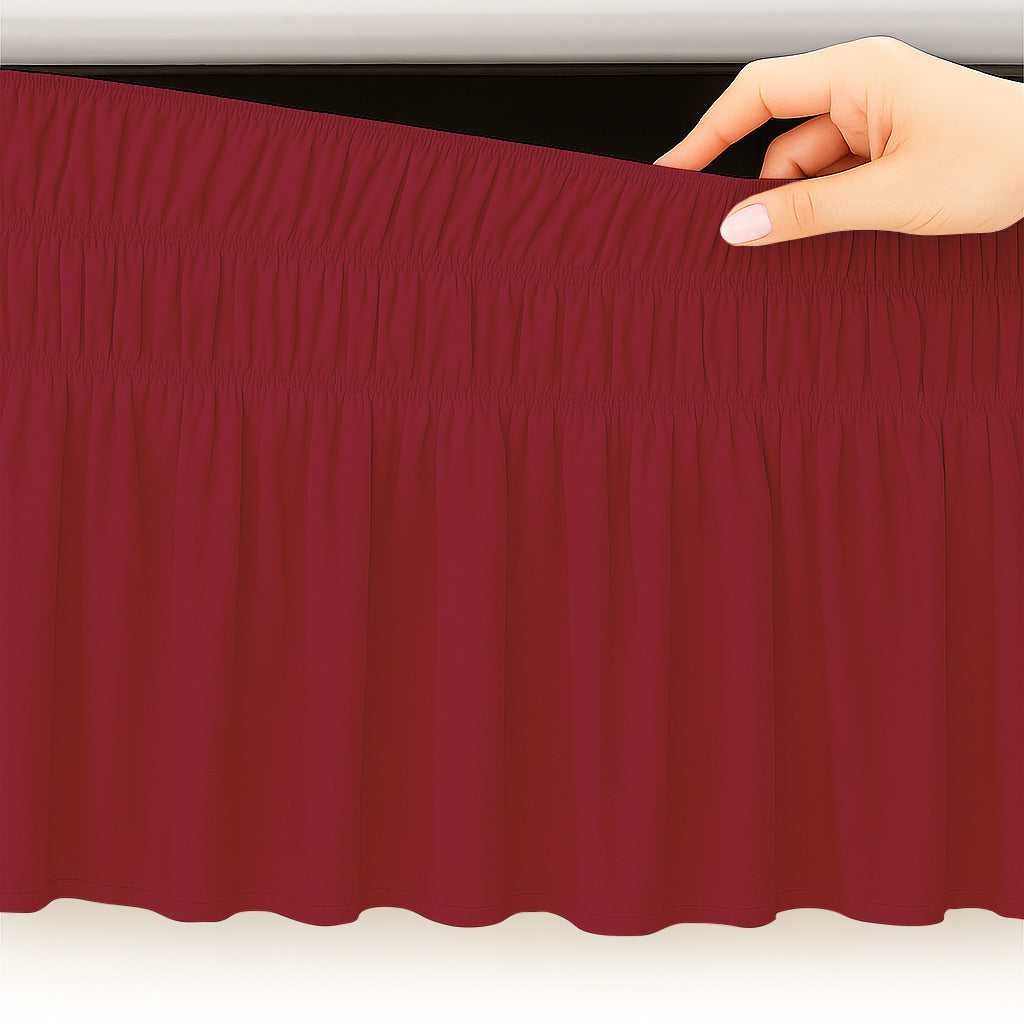 wrap around bed skirt
