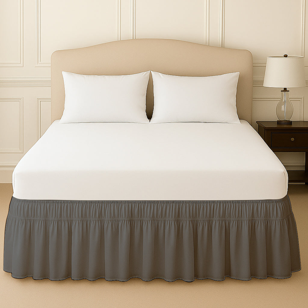 wrap around bed skirt