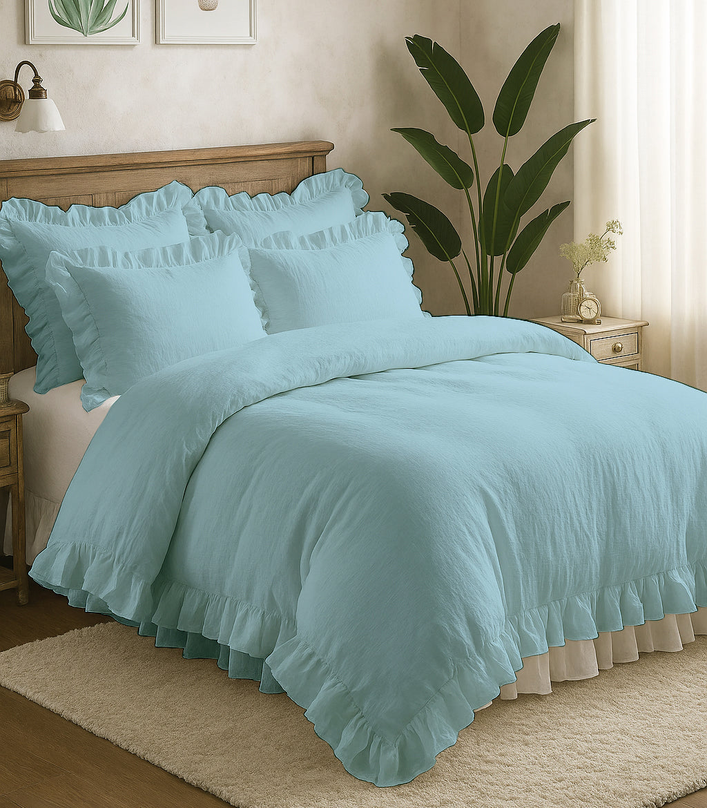 Ruffled Duvet Cover Set