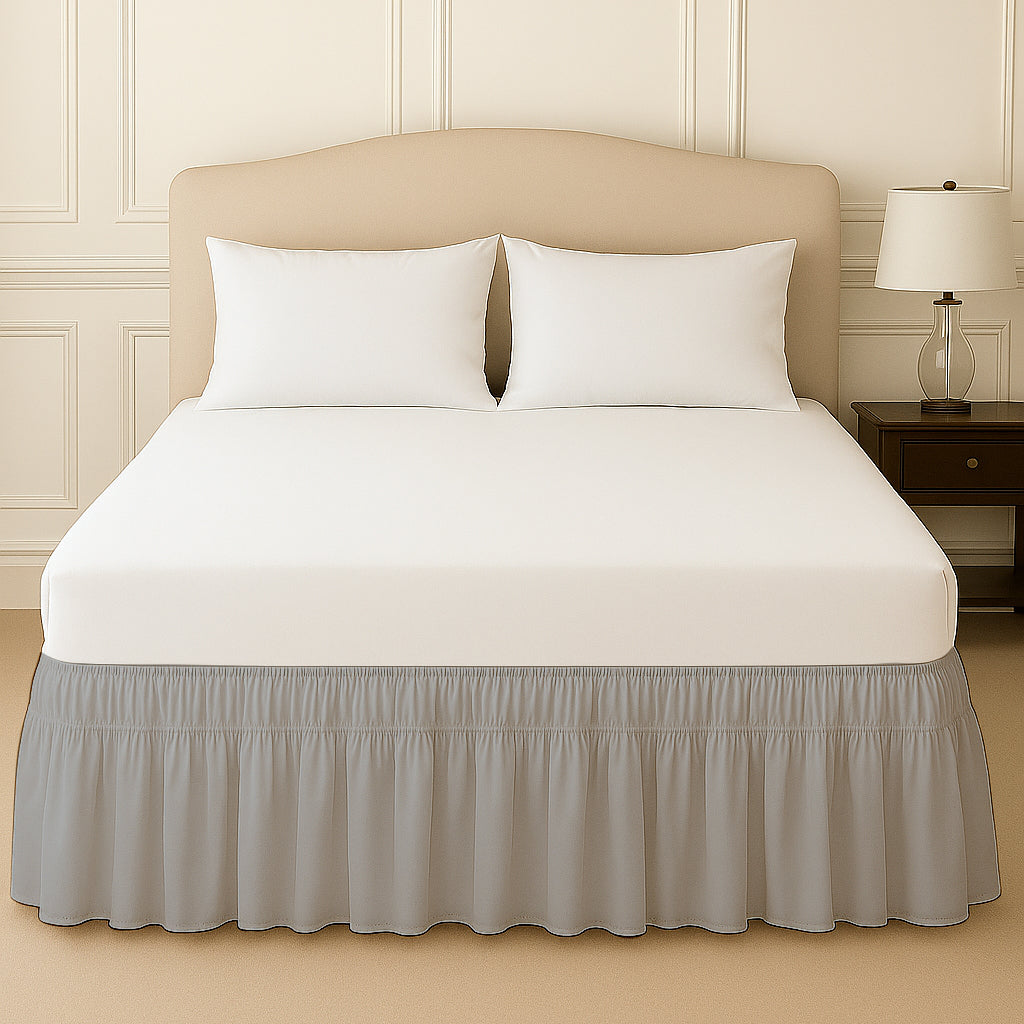 wrap around bed skirt