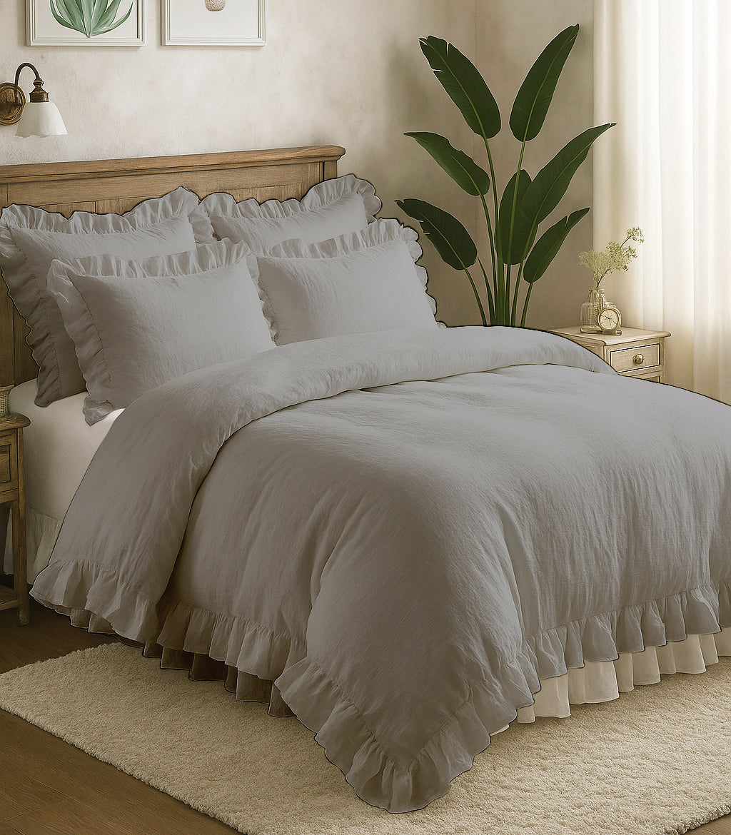 Ruffled Duvet Cover Set