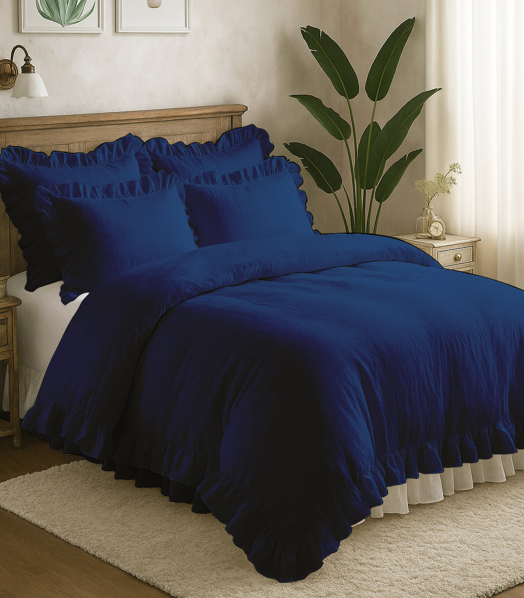 Ruffled Duvet Cover Set