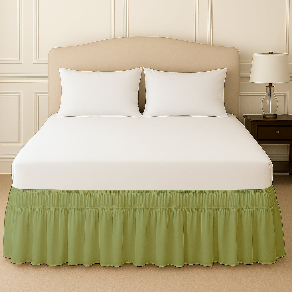 wrap around bed skirt