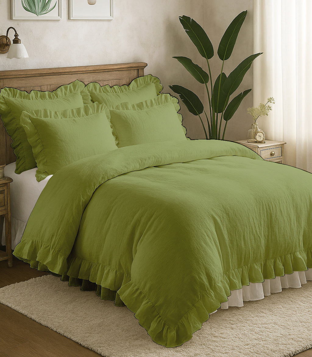Ruffled Duvet Cover Set