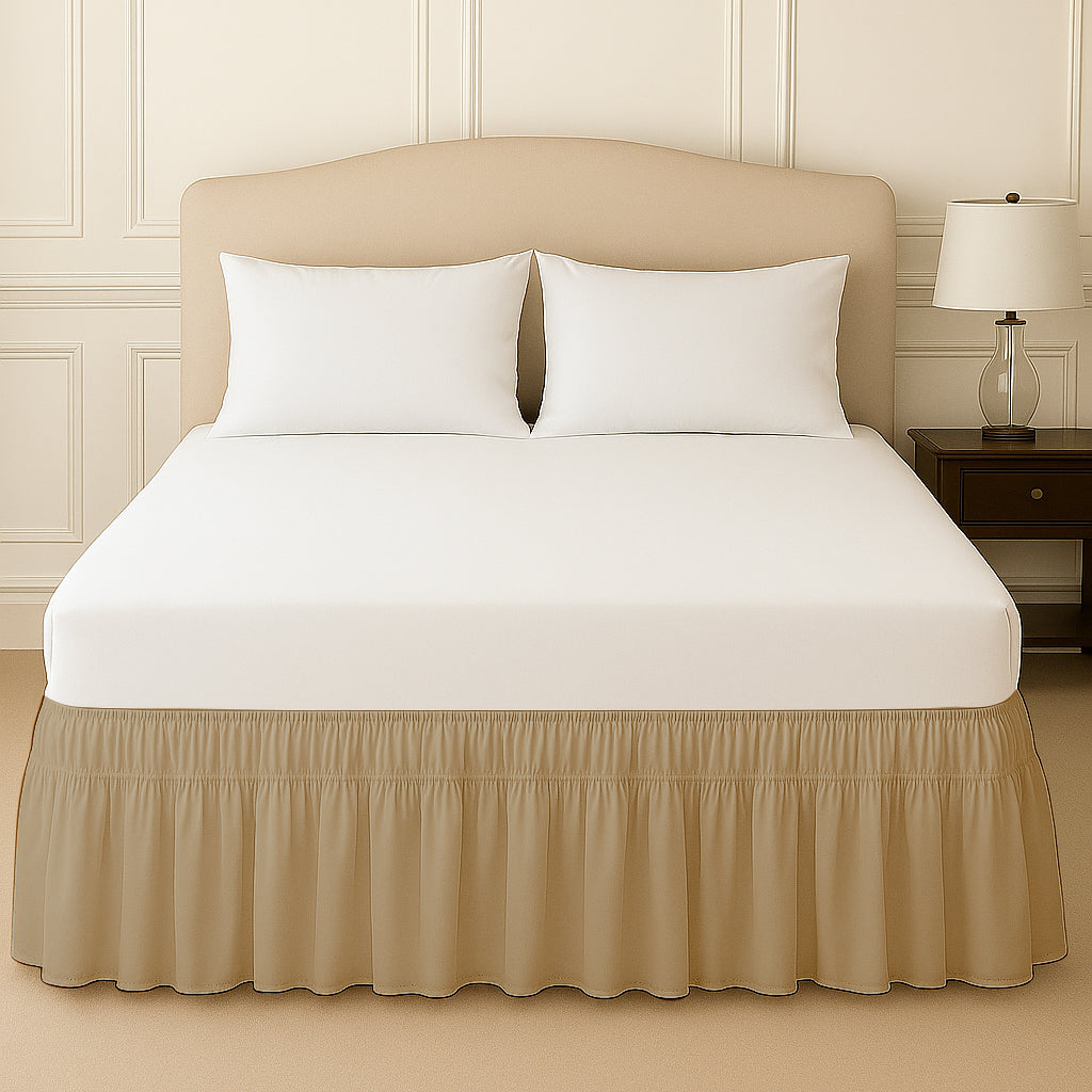 wrap around bed skirt
