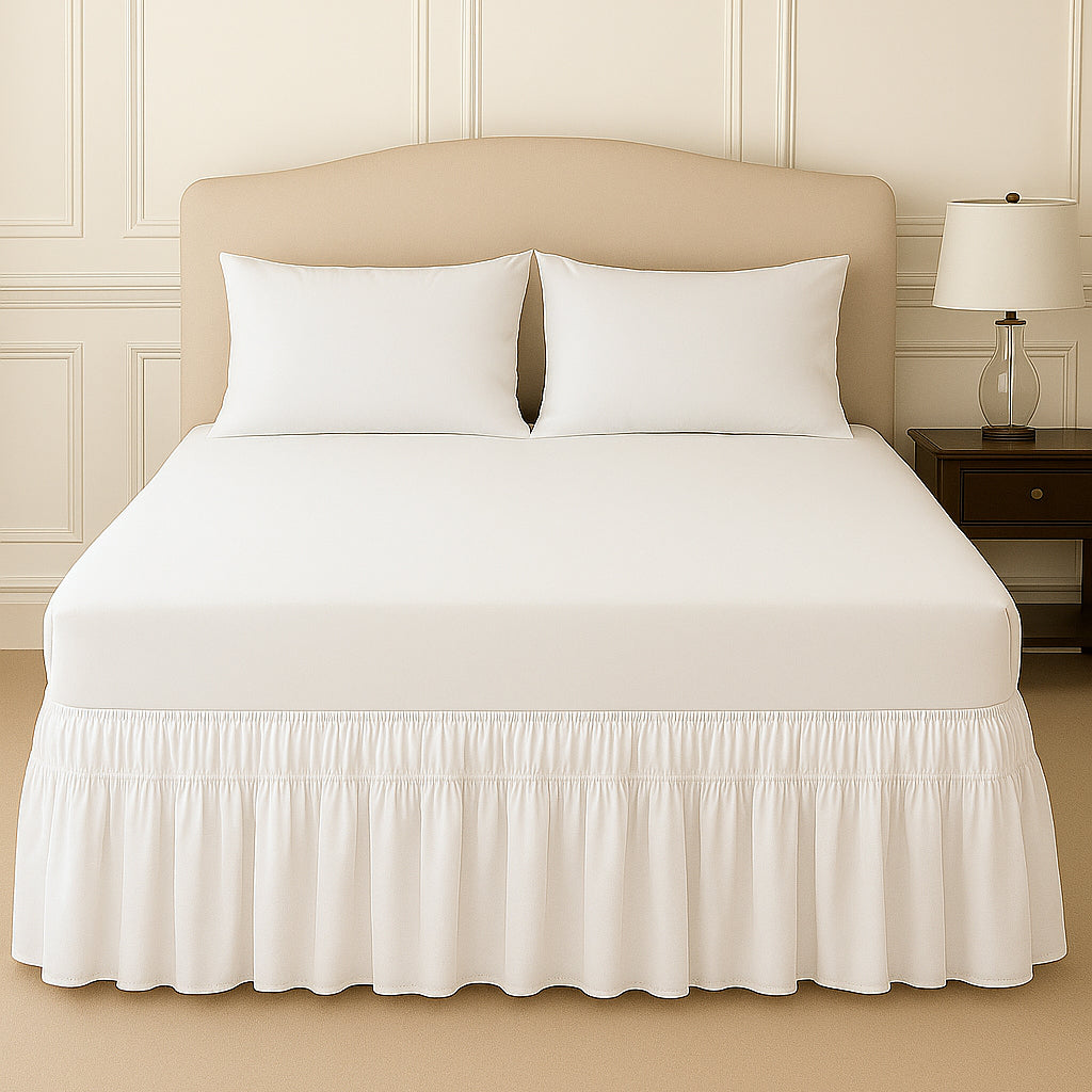 wrap around bed skirt