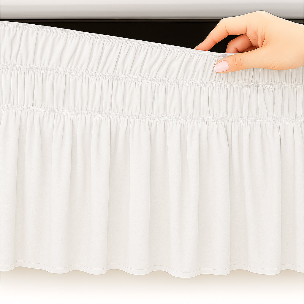 wrap around bed skirt