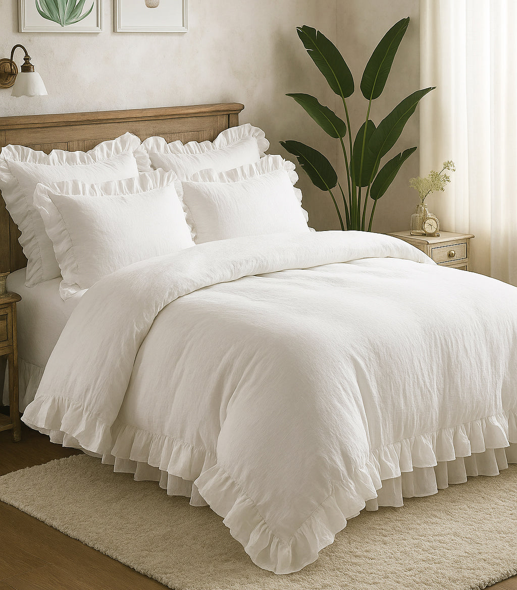 Ruffled Duvet Cover Set