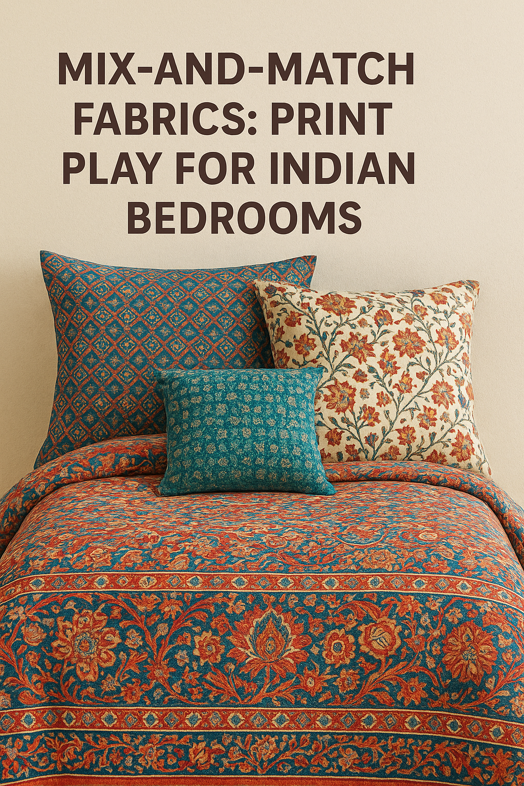 Mix-and-Match Fabrics: Print Play for Indian Bedrooms