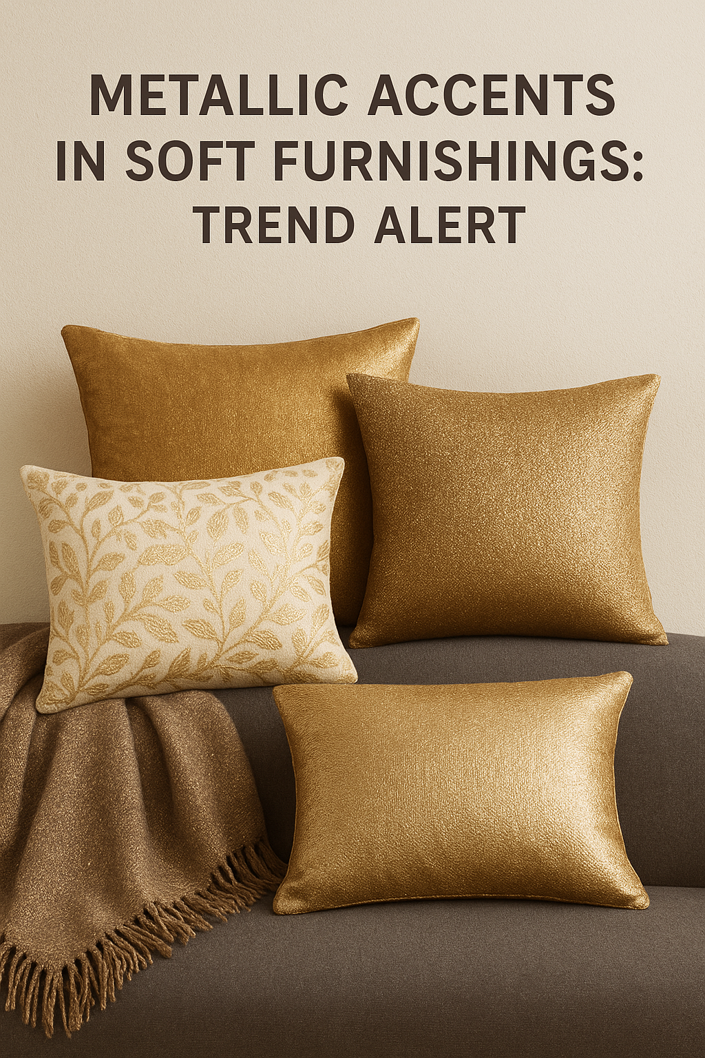 Metallic Accents in Soft Furnishings: Trend Alert