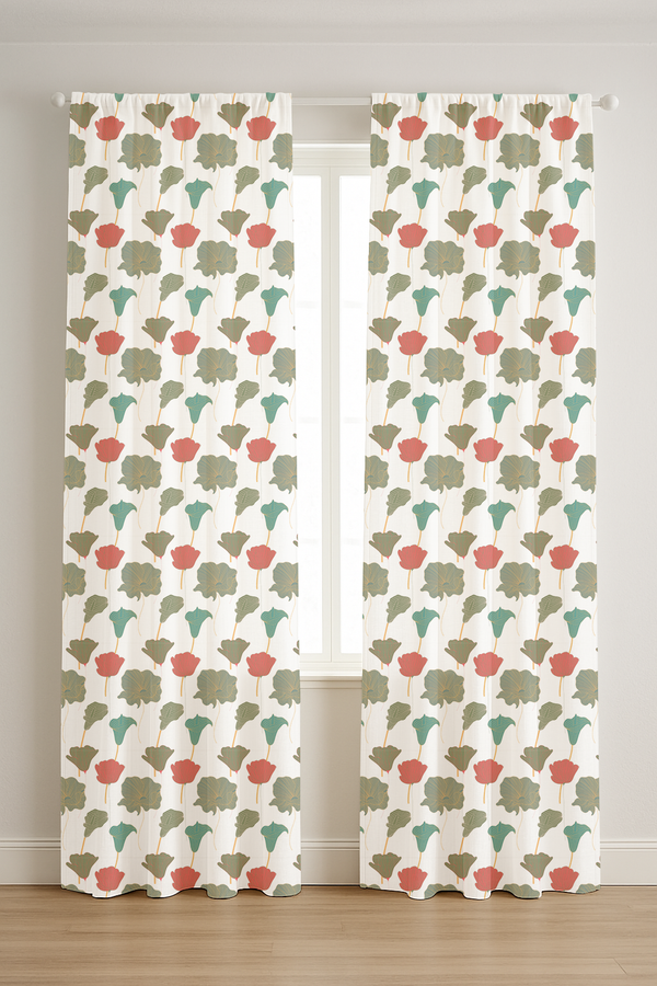 Vintage Rose Veil Curtain