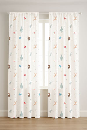 Reindeer Print Curtain