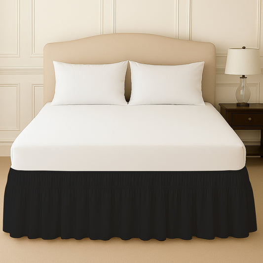 wrap around bed skirt