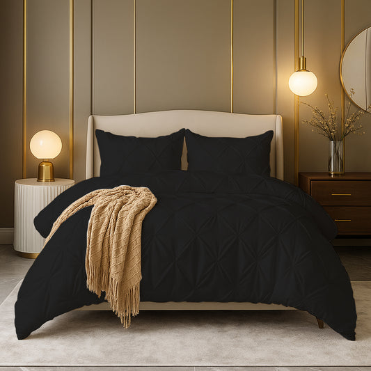 Pinch Pleat Duvet Cover Set