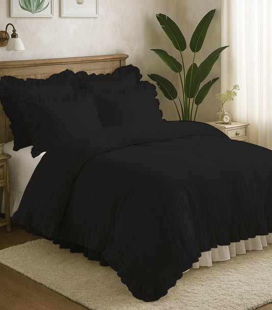 Ruffled Duvet Cover Set