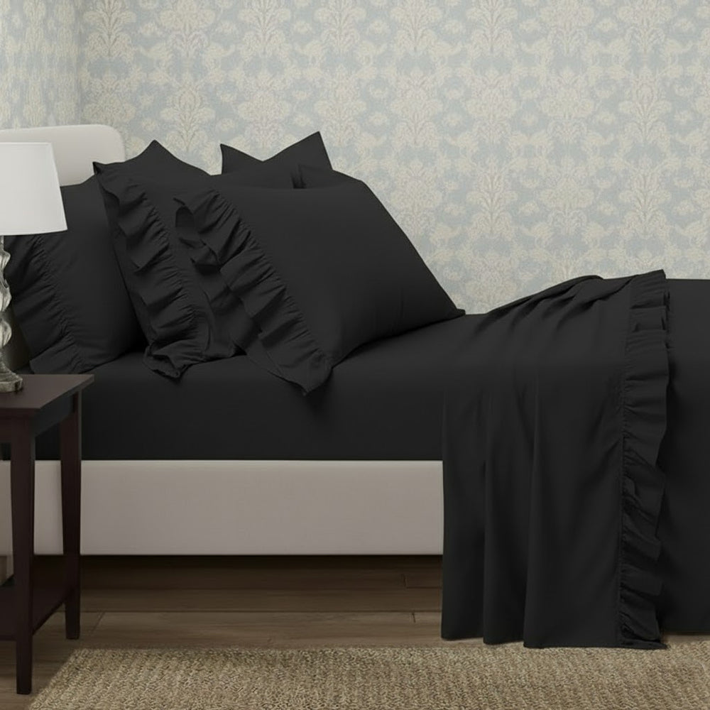 Ruffle Cotton Bedsheet