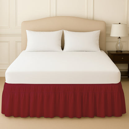 wrap around bed skirt