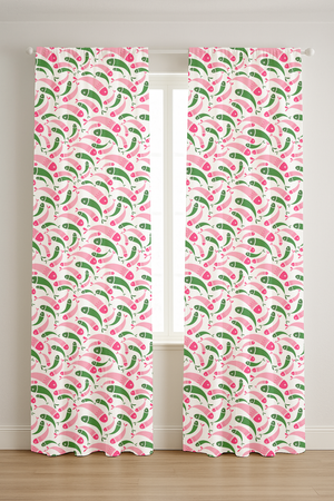 Fish Print Curtains