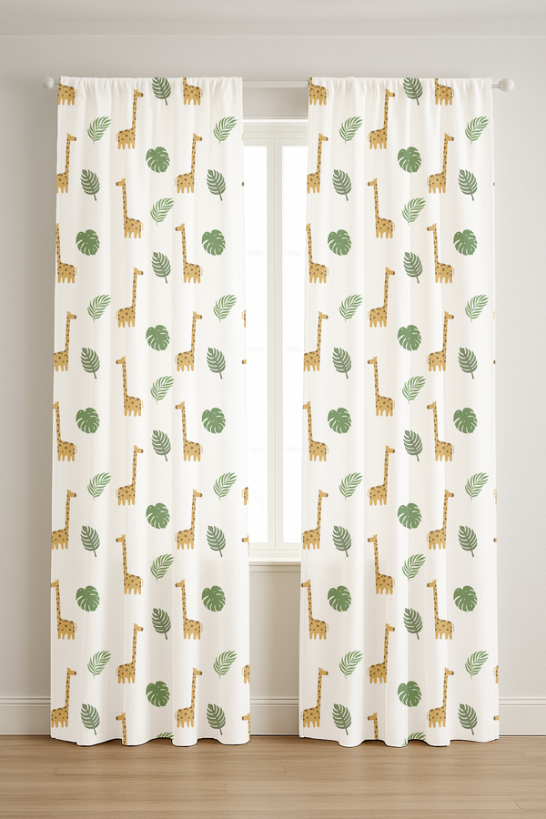 Giraffe Print Curtains