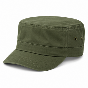 Military Cadet Cap - Flat Top Adjustable Hat