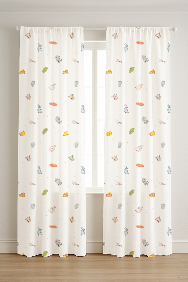 Ratatouille Print Curtains