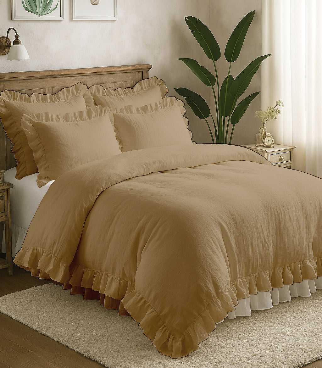 Ruffled Duvet Cover Set