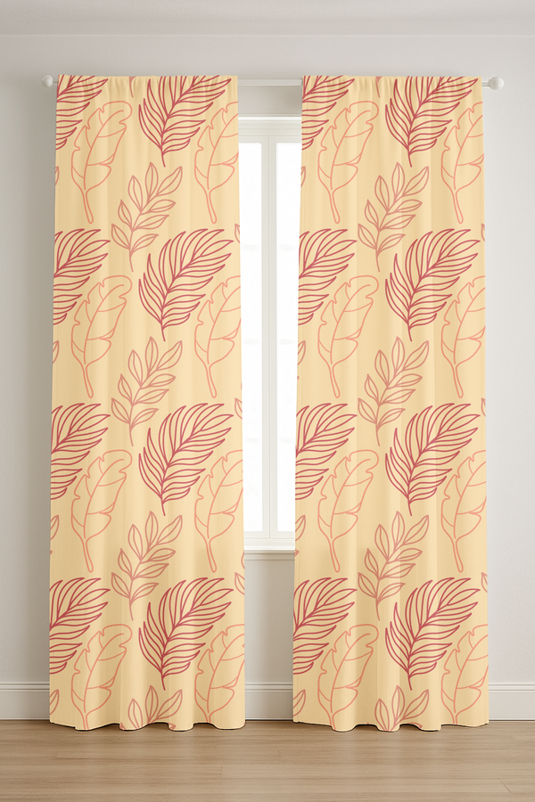 Abstract Botanica Curtain