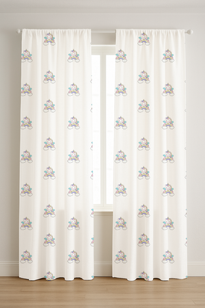 Unicorn Print Curtains