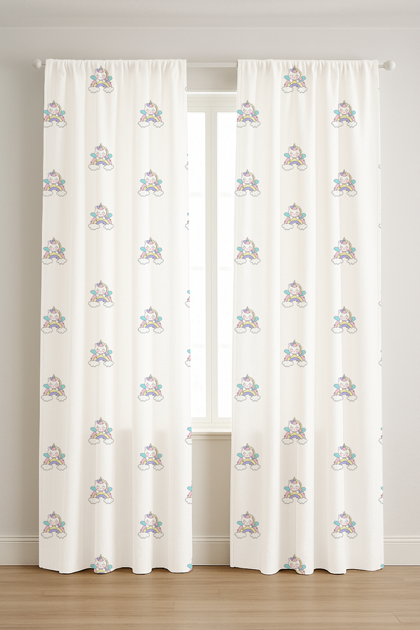 Unicorn Print Curtains